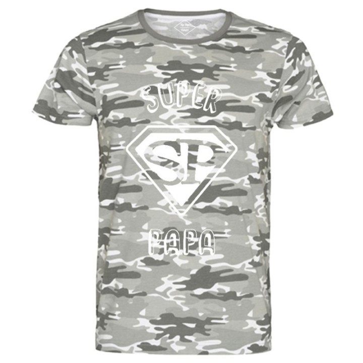 Tip Top Tshirt - T-shirt Homme Super Papa - Made in France