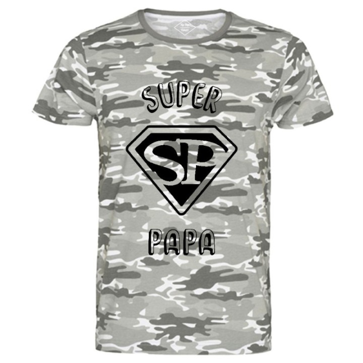 Tip Top Tshirt - T-shirt Homme Super Papa - Made in France