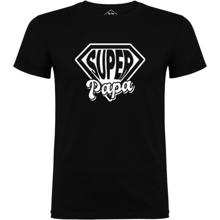 Tip Top Tshirt - T-shirt Homme Super Papa - Made in France