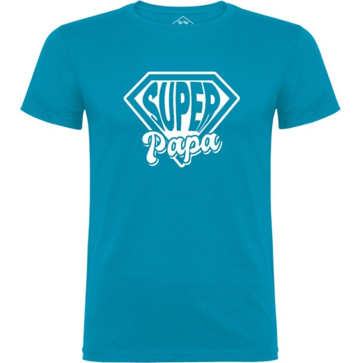 Tip Top Tshirt - T-shirt Homme Super Papa - Made in France