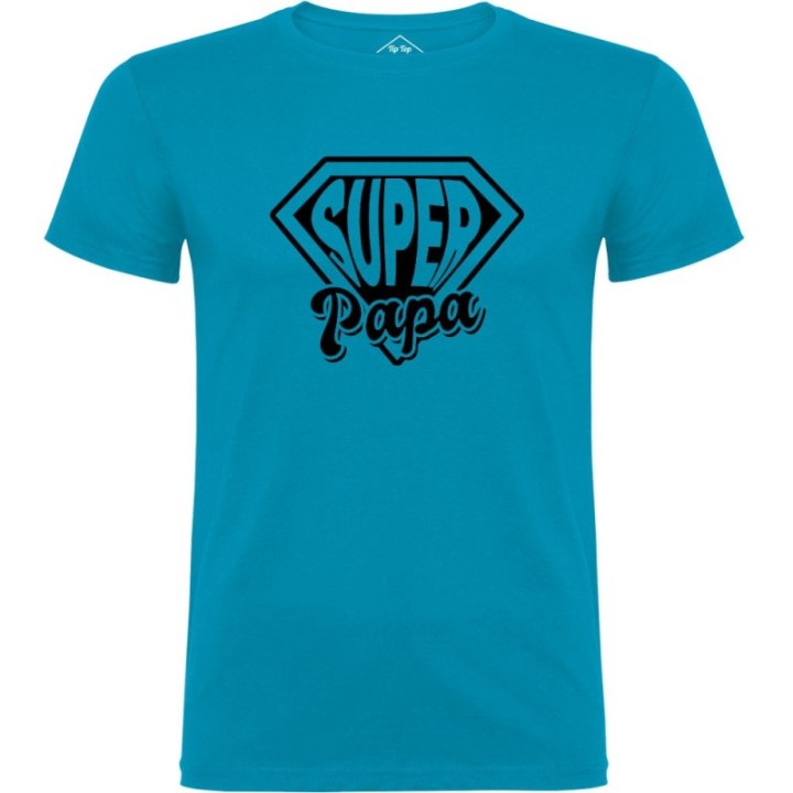 Tip Top Tshirt - T-shirt Homme Super Papa - Made in France