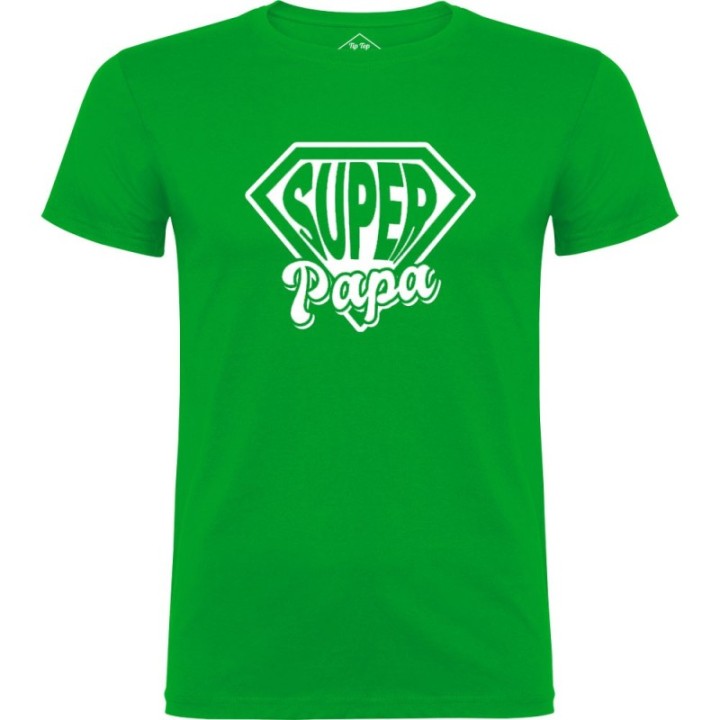 Tip Top Tshirt - T-shirt Homme Super Papa - Made in France