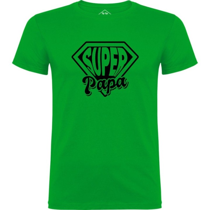 Tip Top Tshirt - T-shirt Homme Super Papa - Made in France