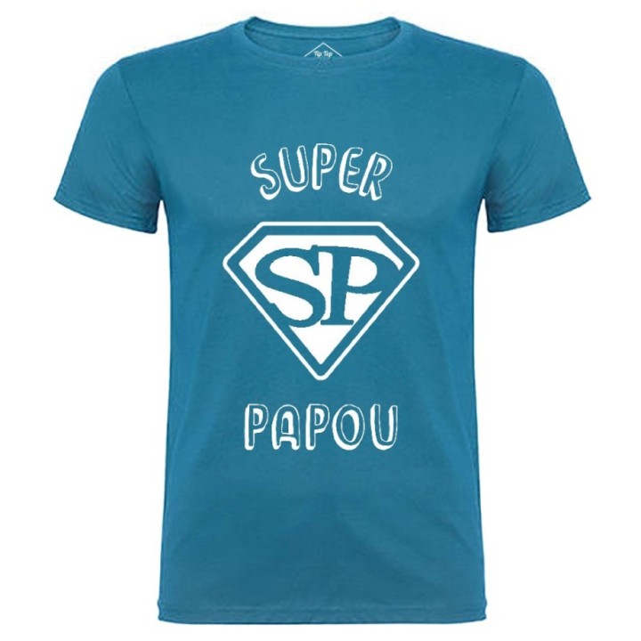 Tip Top Tshirt - T-shirt Homme Super Papou - Made in France