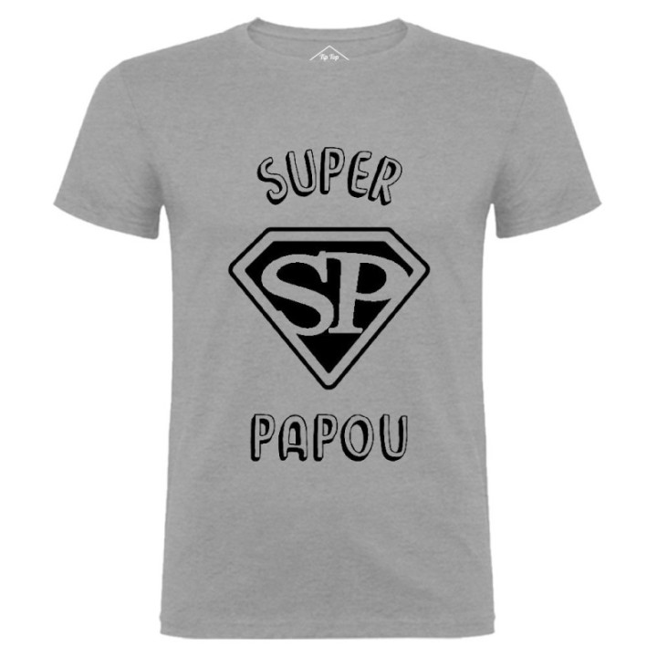 Tip Top Tshirt - T-shirt Homme Super Papou - Made in France