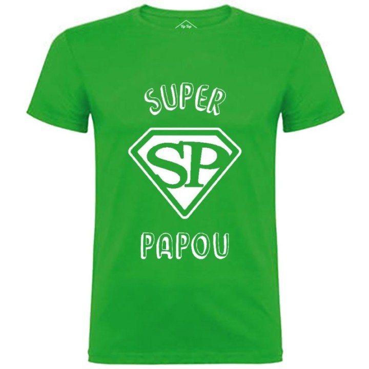 Tip Top Tshirt - T-shirt Homme Super Papou - Made in France