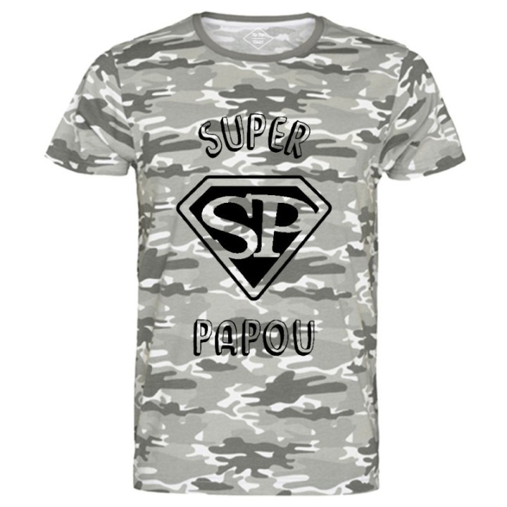 Tip Top Tshirt - T-shirt Homme Super Papou - Made in France