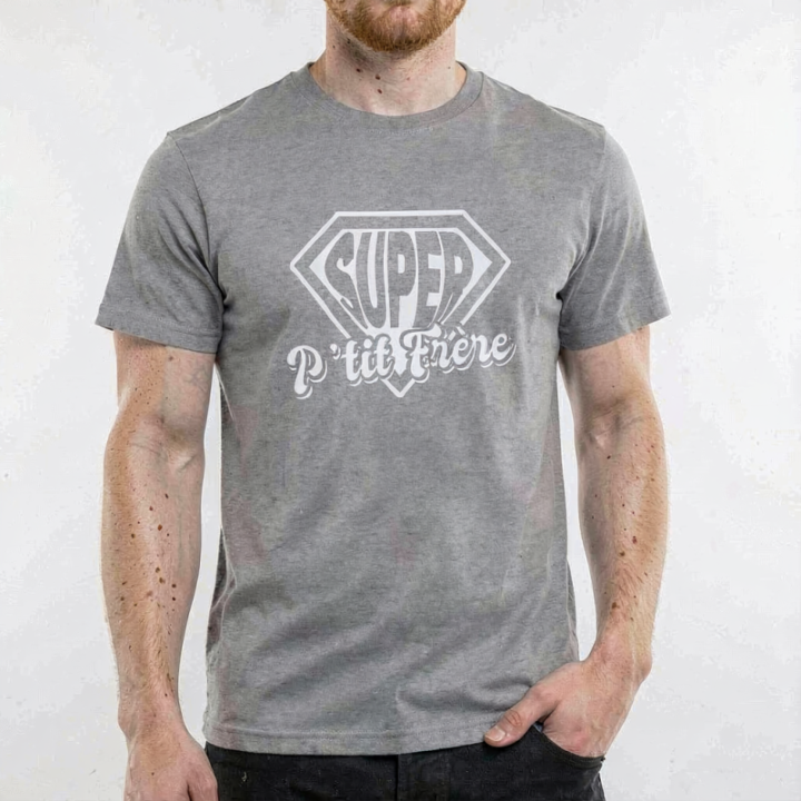 Tip Top Tshirt - T-shirt Homme Super P'tit Frère - Made in France