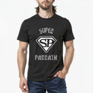 Tip Top Tshirt - T-shirt Homme Super Parrain - Made in France