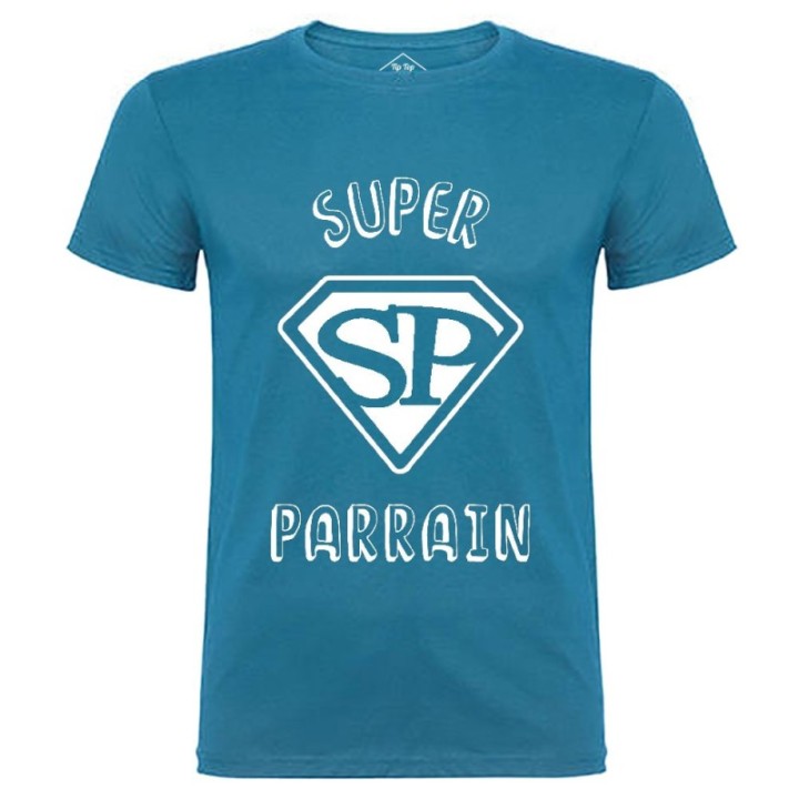 Tip Top Tshirt - T-shirt Homme Super Parrain - Made in France