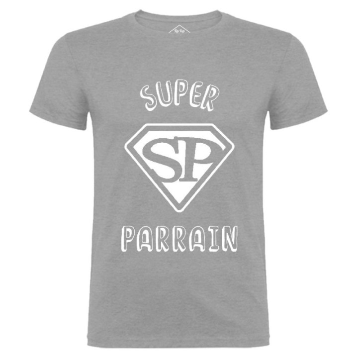 Tip Top Tshirt - T-shirt Homme Super Parrain - Made in France