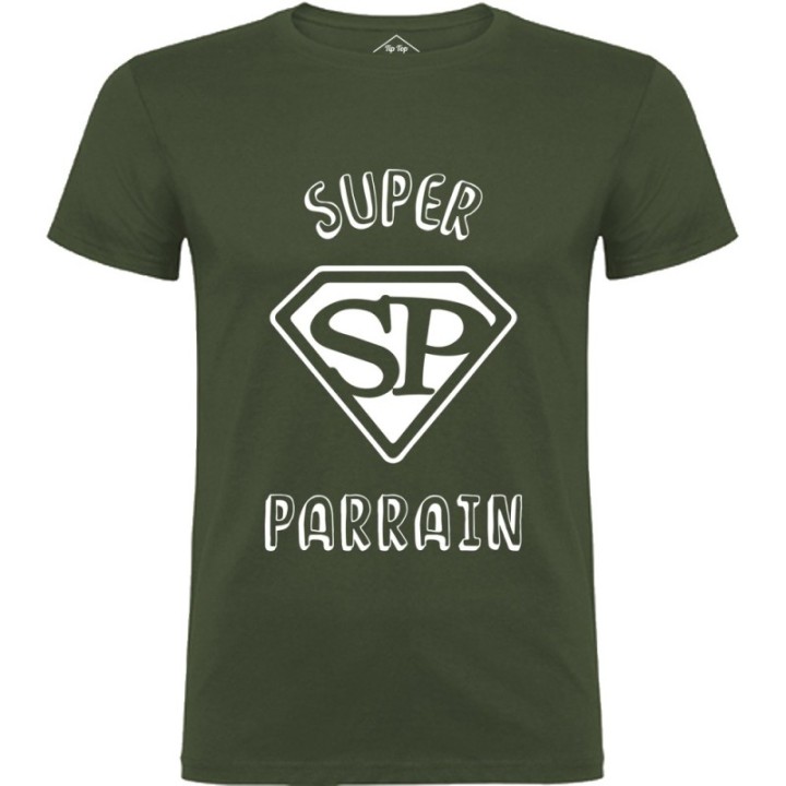 Tip Top Tshirt - T-shirt Homme Super Parrain - Made in France