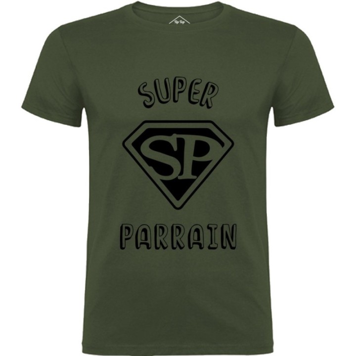 Tip Top Tshirt - T-shirt Homme Super Parrain - Made in France