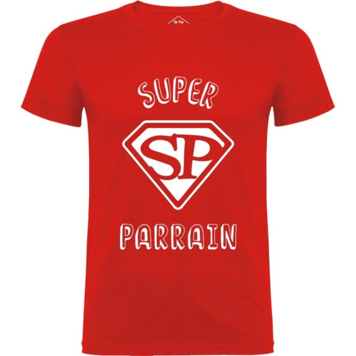 Tip Top Tshirt - T-shirt Homme Super Parrain - Made in France
