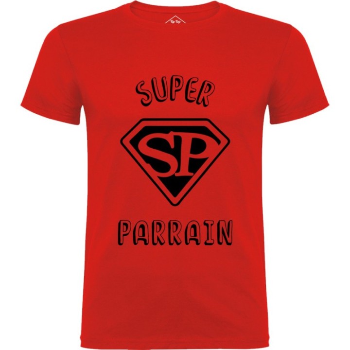 Tip Top Tshirt - T-shirt Homme Super Parrain - Made in France