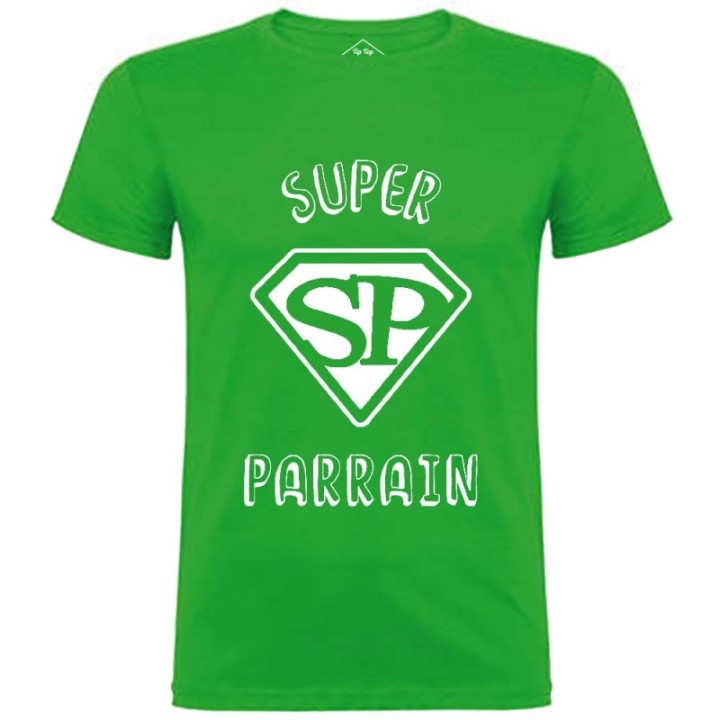 Tip Top Tshirt - T-shirt Homme Super Parrain - Made in France