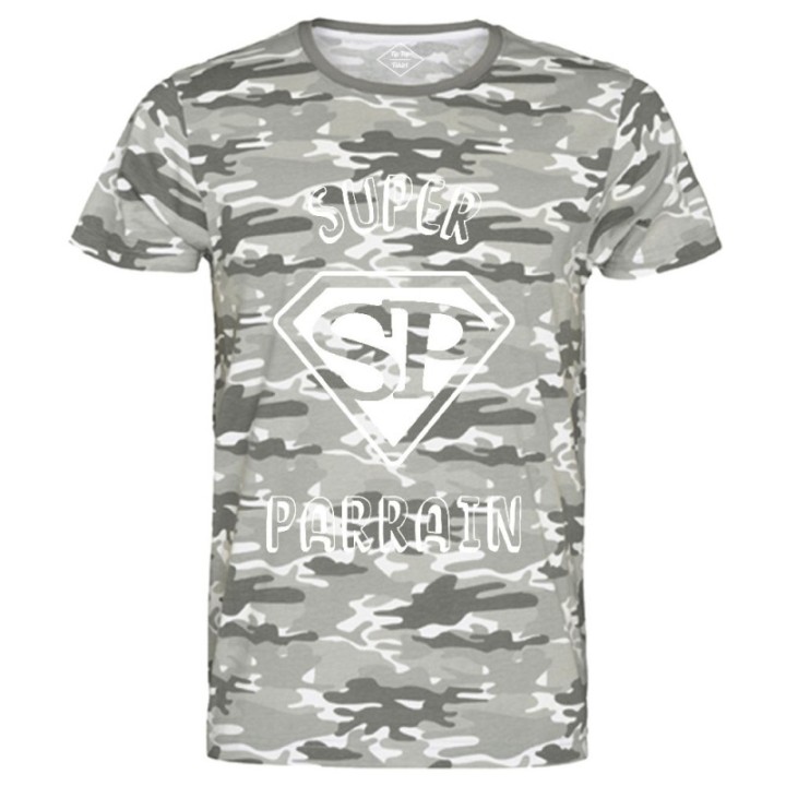 Tip Top Tshirt - T-shirt Homme Super Parrain - Made in France