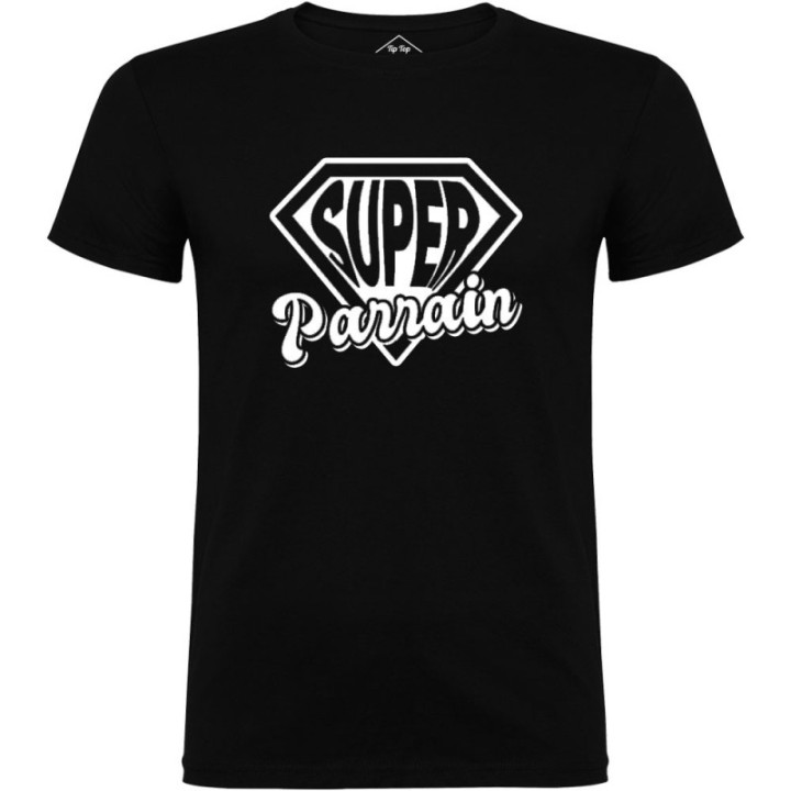 Tip Top Tshirt - T-shirt Homme Super Parrain - Made in France