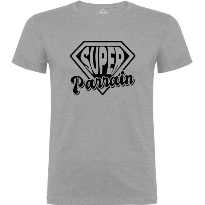 Tip Top Tshirt - T-shirt Homme Super Parrain - Made in France
