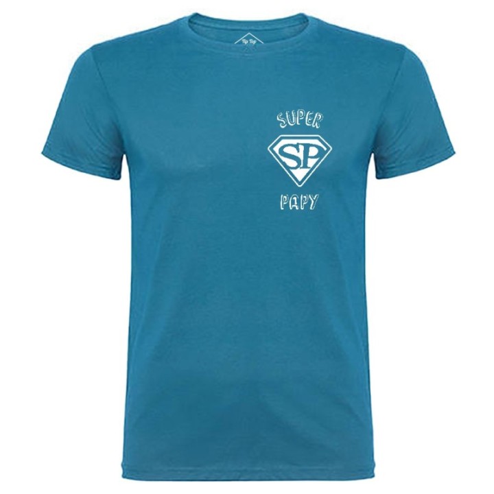 Tip Top Tshirt - T-shirt Homme Super Papy - Made in France