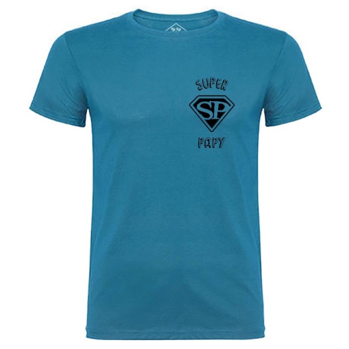 Tip Top Tshirt - T-shirt Homme Super Papy - Made in France