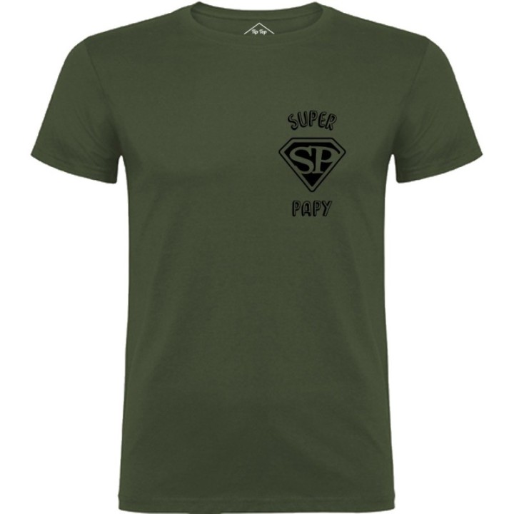 Tip Top Tshirt - T-shirt Homme Super Papy - Made in France