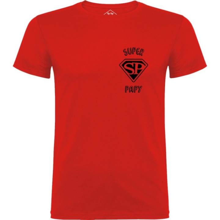 Tip Top Tshirt - T-shirt Homme Super Papy - Made in France