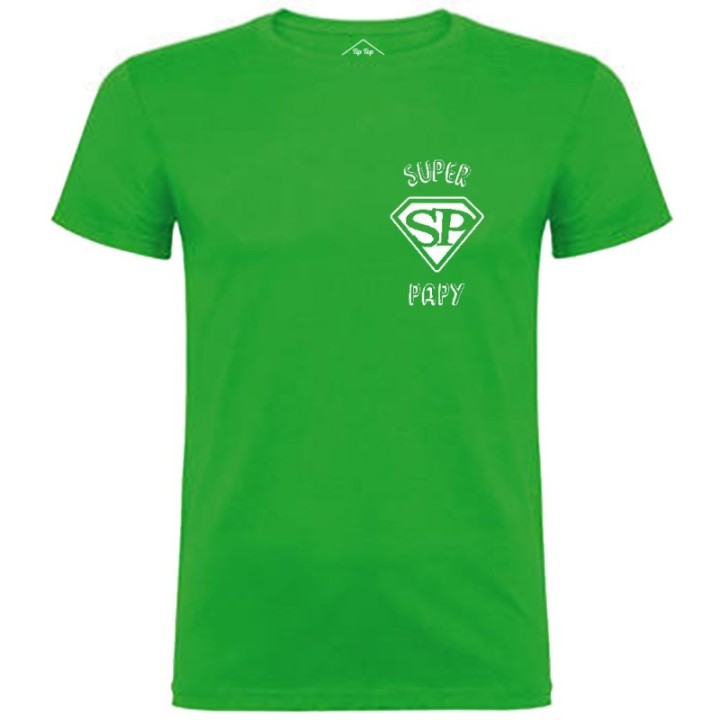 Tip Top Tshirt - T-shirt Homme Super Papy - Made in France