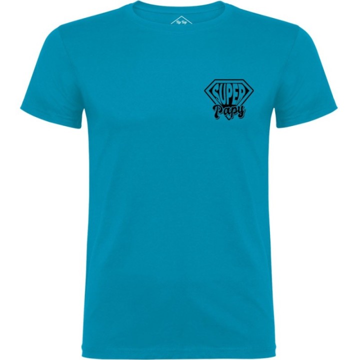Tip Top Tshirt - T-shirt Homme Super Papy - Made in France