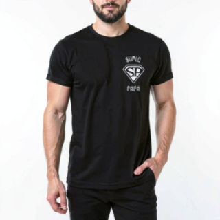 Tip Top Tshirt - T-shirt Homme Super Papa - Made in France