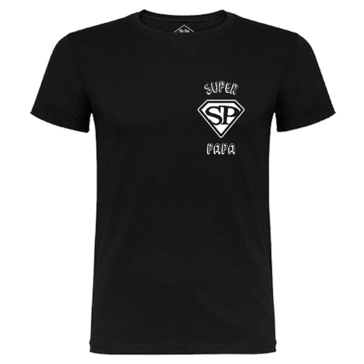 Tip Top Tshirt - T-shirt Homme Super Papa - Made in France