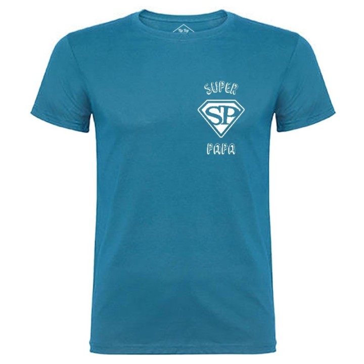 Tip Top Tshirt - T-shirt Homme Super Papa - Made in France