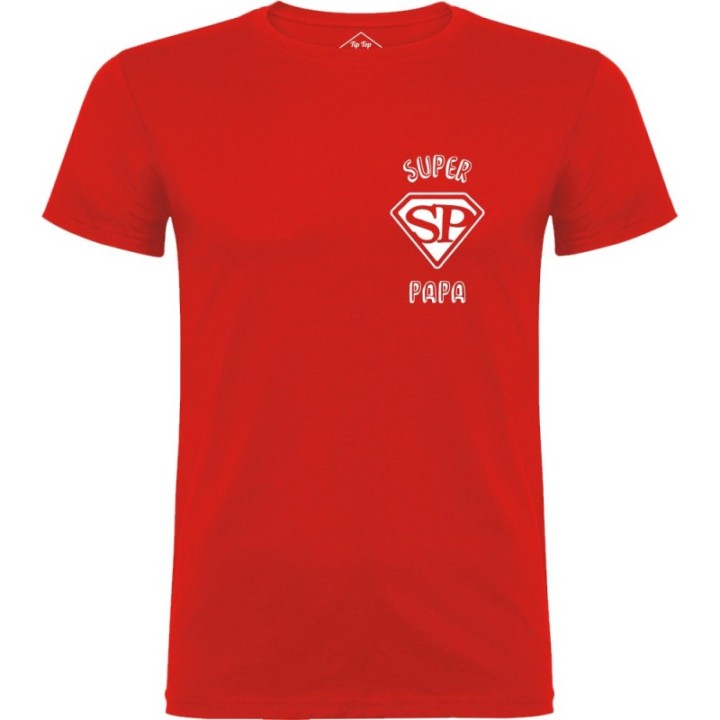 Tip Top Tshirt - T-shirt Homme Super Papa - Made in France