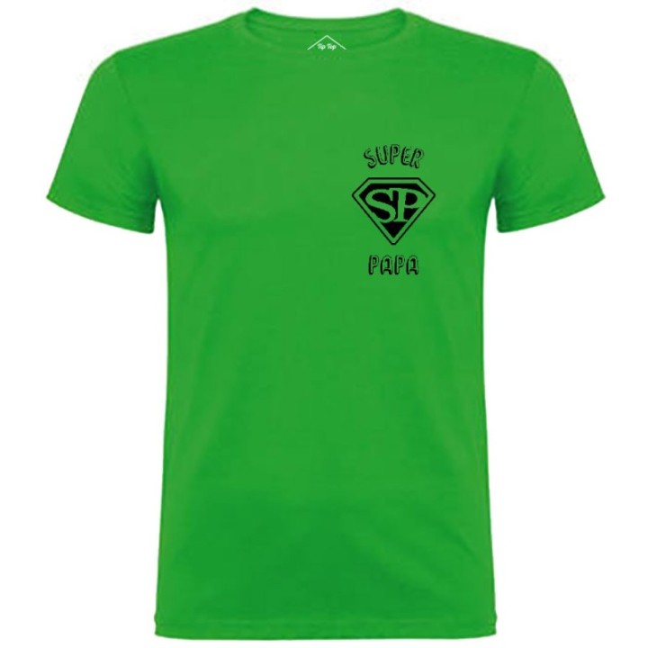 Tip Top Tshirt - T-shirt Homme Super Papa - Made in France