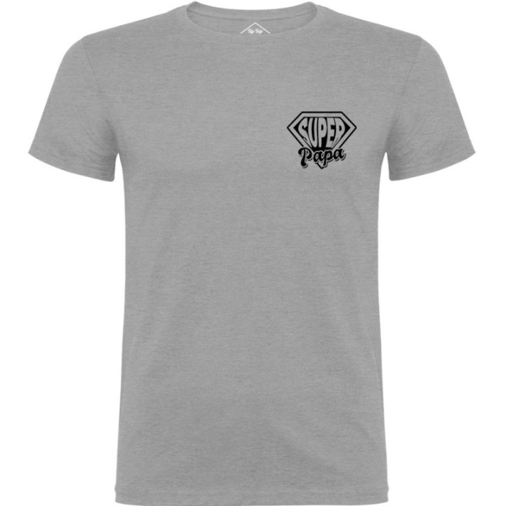 Tip Top Tshirt - T-shirt Homme Super Papa - Made in France