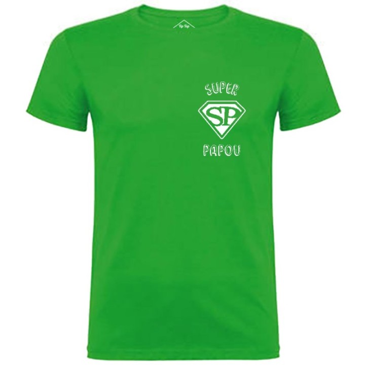 Tip Top Tshirt - T-shirt Homme Super Papou - Made in France