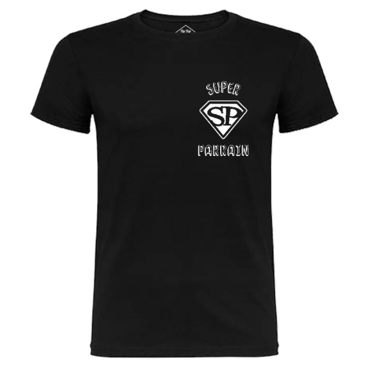 Tip Top Tshirt - T-shirt Homme Super Parrain - Made in France