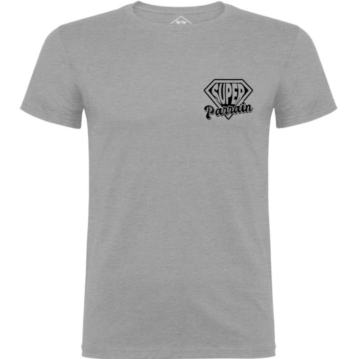 Tip Top Tshirt - T-shirt Homme Super Parrain - Made in France