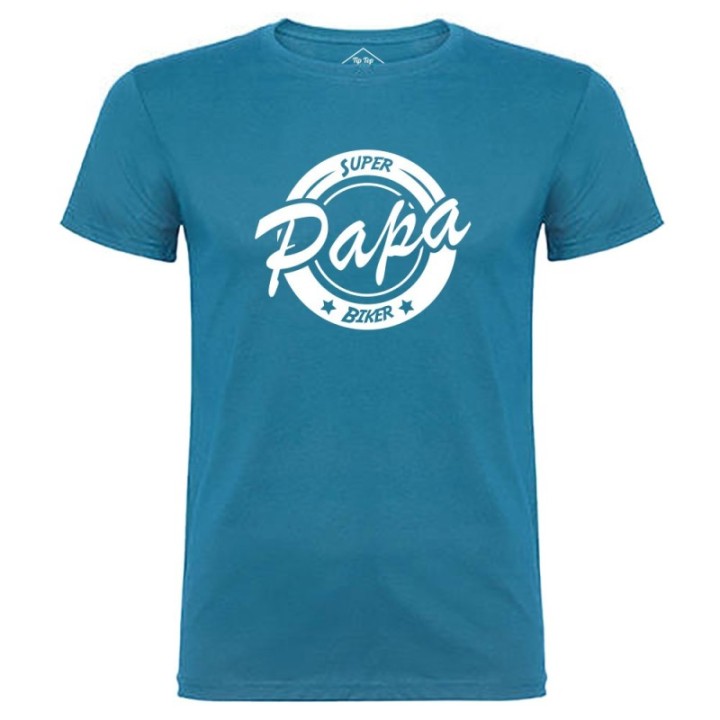 Tip Top Tshirt - T-shirt Homme Super Papa Biker - Made in France