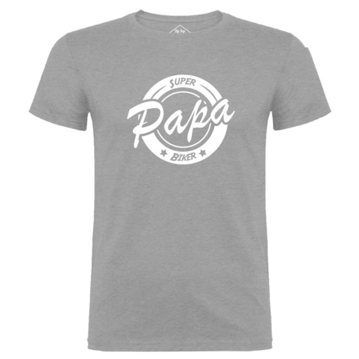 Tip Top Tshirt - T-shirt Homme Super Papa Biker - Made in France