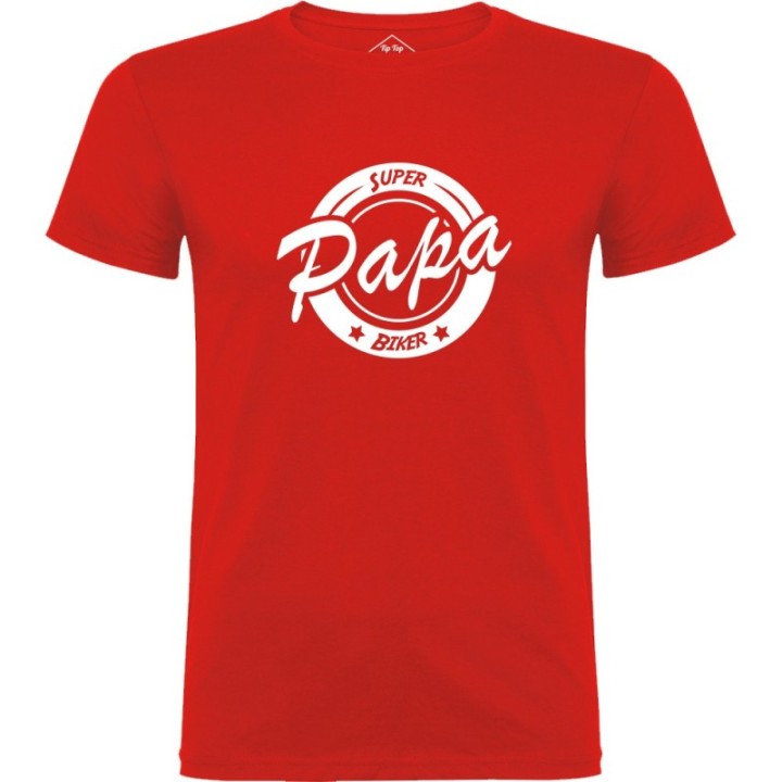 Tip Top Tshirt - T-shirt Homme Super Papa Biker - Made in France