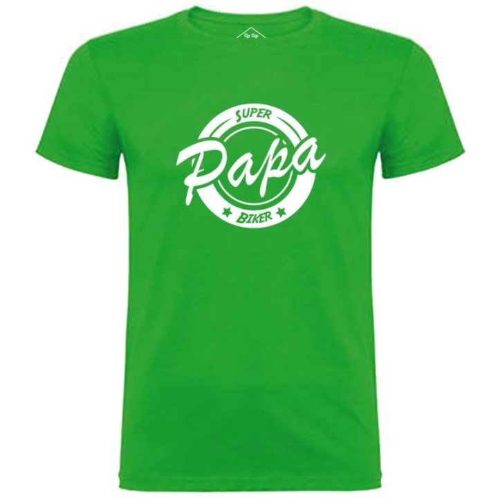 Tip Top Tshirt - T-shirt Homme Super Papa Biker - Made in France