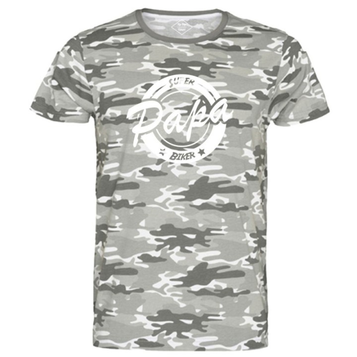Tip Top Tshirt - T-shirt Homme Super Papa Biker - Made in France