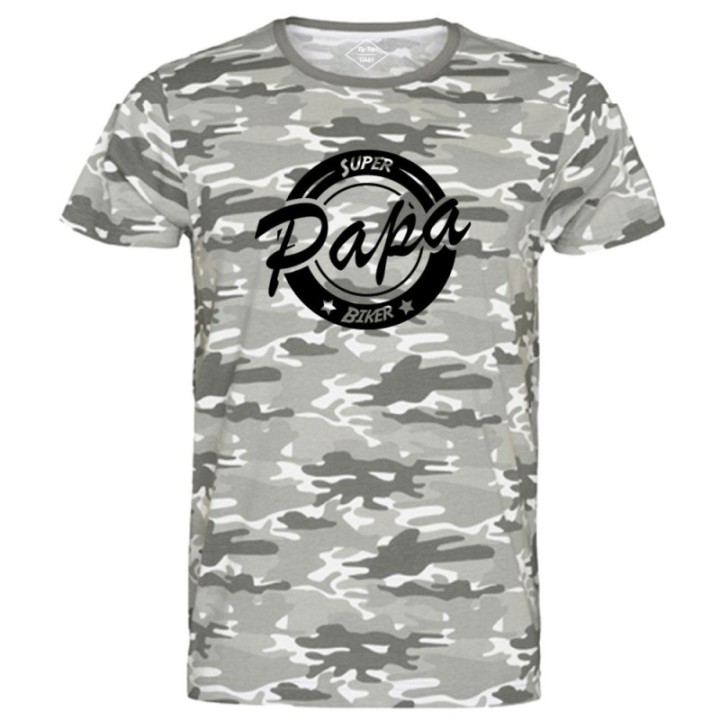 Tip Top Tshirt - T-shirt Homme Super Papa Biker - Made in France