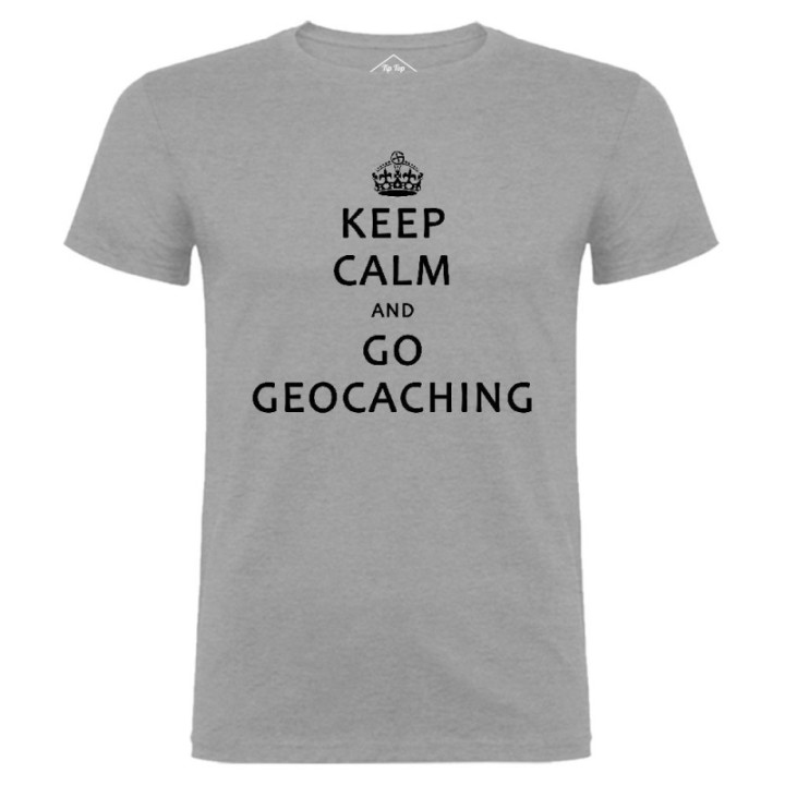Tip Top Tshirt - T-shirt Homme Keep calm and go geocaching - Made in France