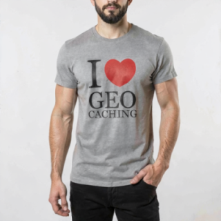Tip Top Tshirt - T-shirt Homme I love Geocaching - Made in France