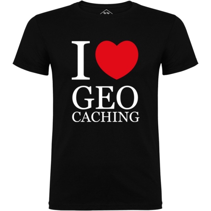 Tip Top Tshirt - T-shirt Homme I love Geocaching - Made in France