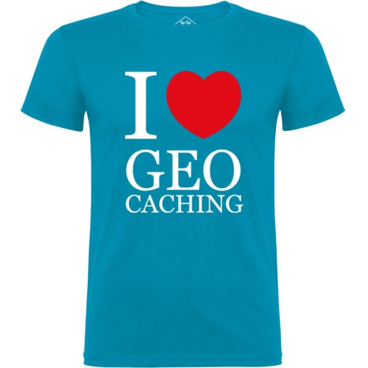 Tip Top Tshirt - T-shirt Homme I love Geocaching - Made in France