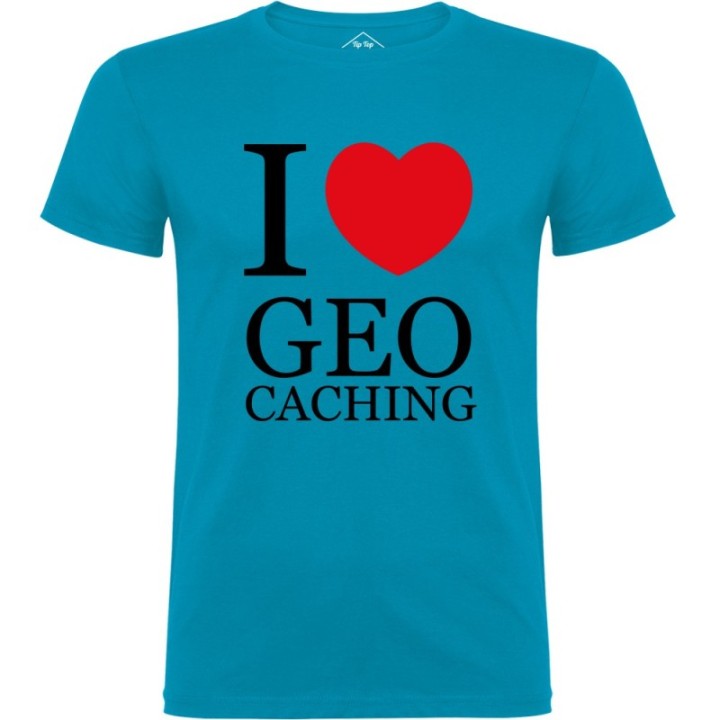 Tip Top Tshirt - T-shirt Homme I love Geocaching - Made in France