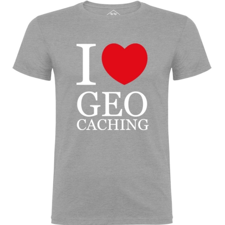 Tip Top Tshirt - T-shirt Homme I love Geocaching - Made in France